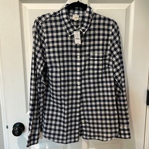Jcrew navy check The Perfect Shirt